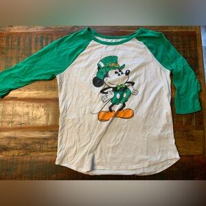 Disney Mickey Mouse St. Patrick's Day Irish Tshirt Tee Top Shirt XL St. Paddy’s